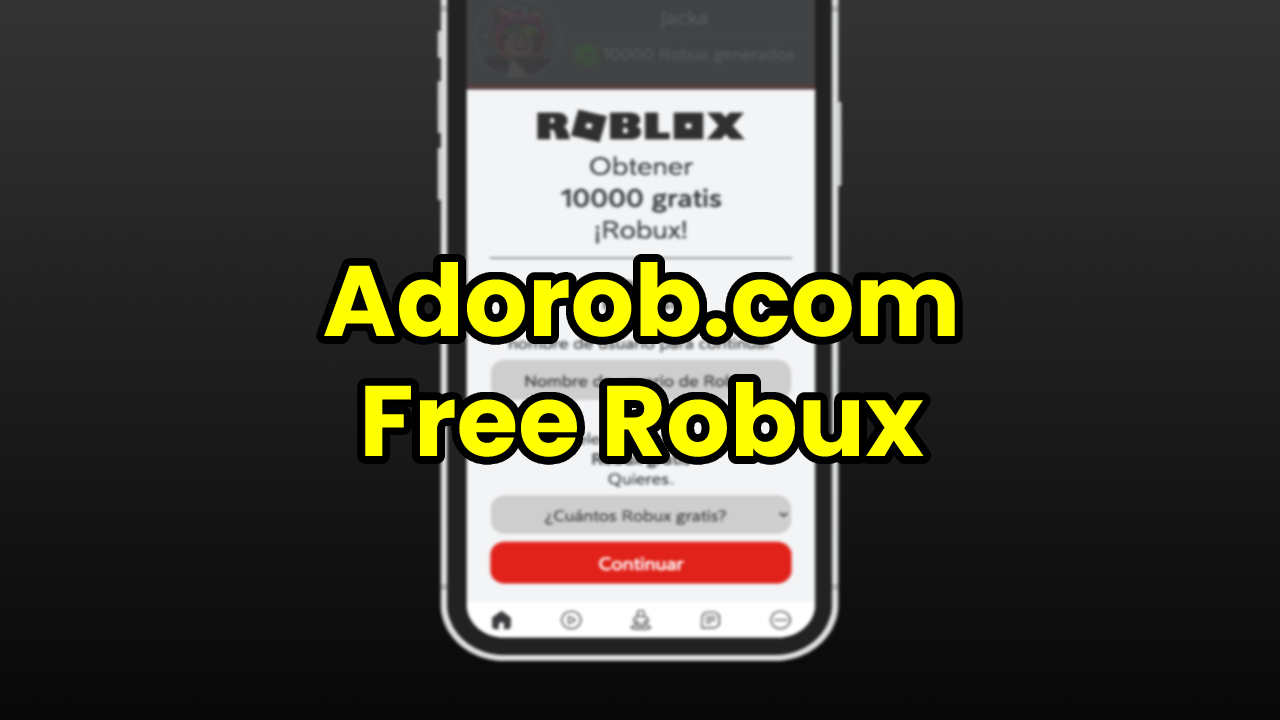 Adorob.com Free Robux No Human Verification