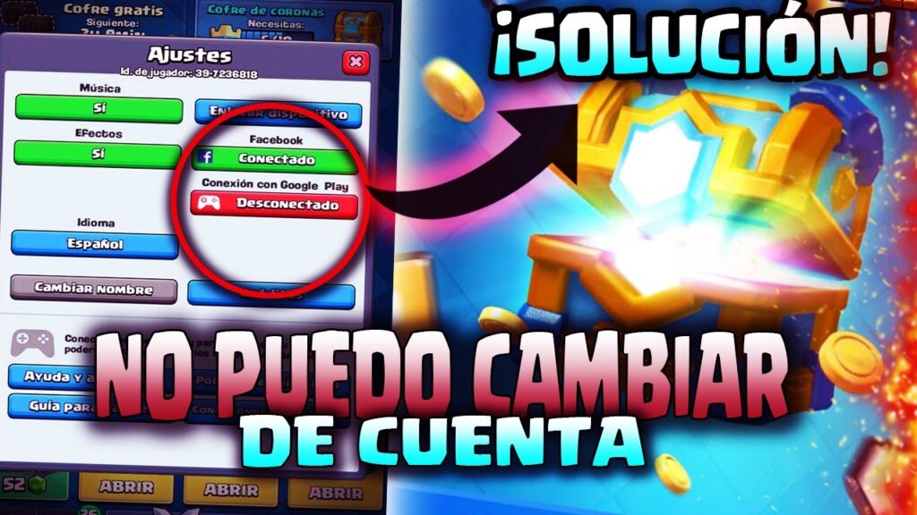 Как сменить аккаунт в Clash Royale
