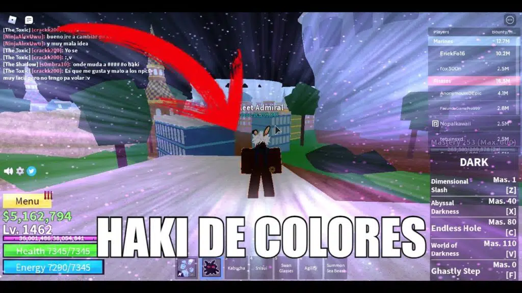 Como obter observação do HAKI no blox fruit: subida de nível e