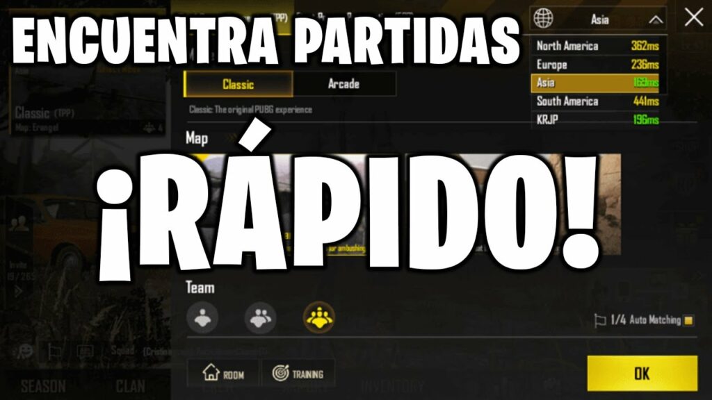 Cómo Encontrar Partida Rápido en PubG Mobile