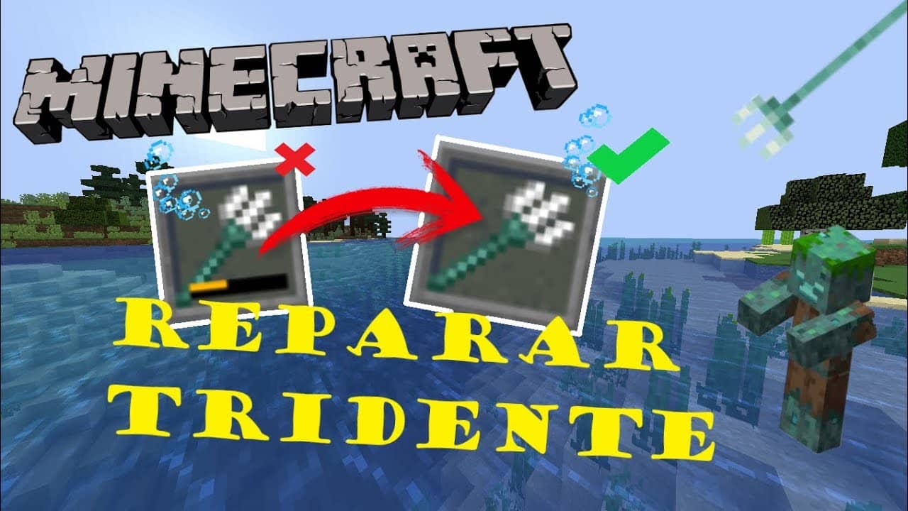 Lᐈ Como Reparar Un Tridente En Minecraft 22 Dontruko