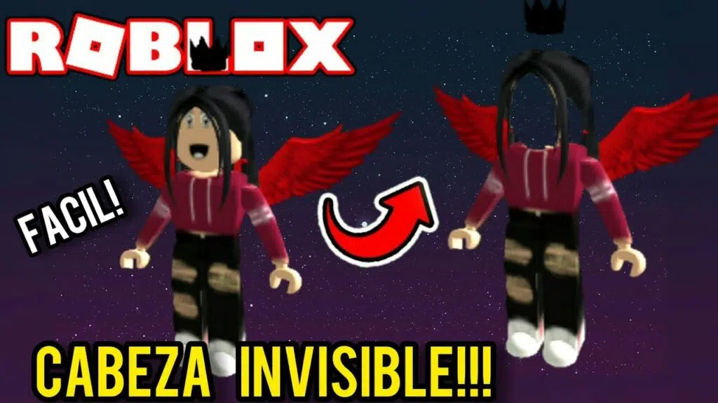 CABEÇA INVISÍVEL DE GRAÇA NO ROBLOX 