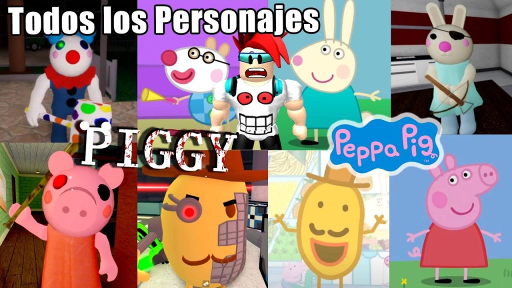 Alguns personagens  Piggy- os players (roblox) cancelada