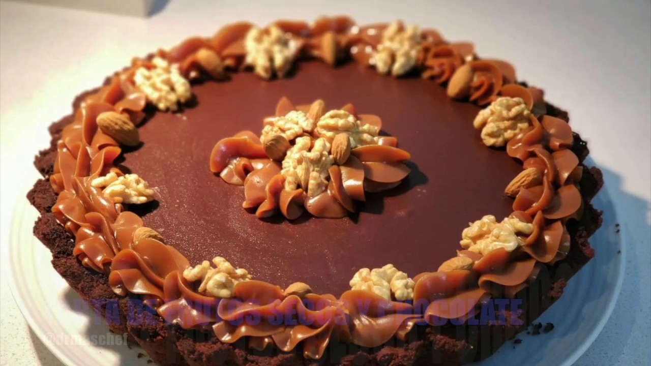 Como Hacer Tarta de Chocolate con Frutos Secos en My cafe Recipes and Stories