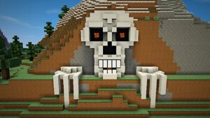 Como Hacer una Cabeza de Esqueleto en Minecraft