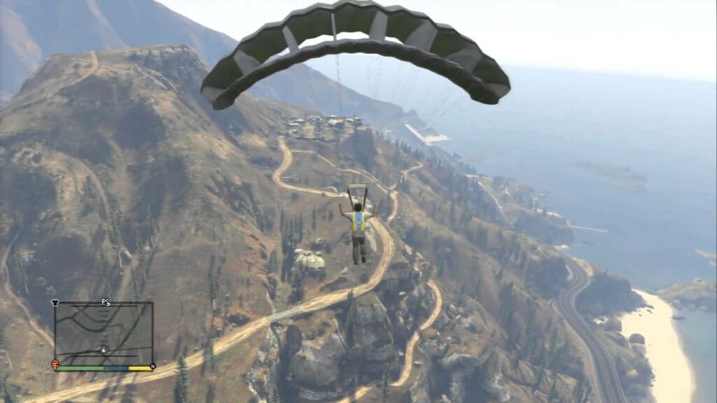 Como agarrar el paracaidas en GTA V