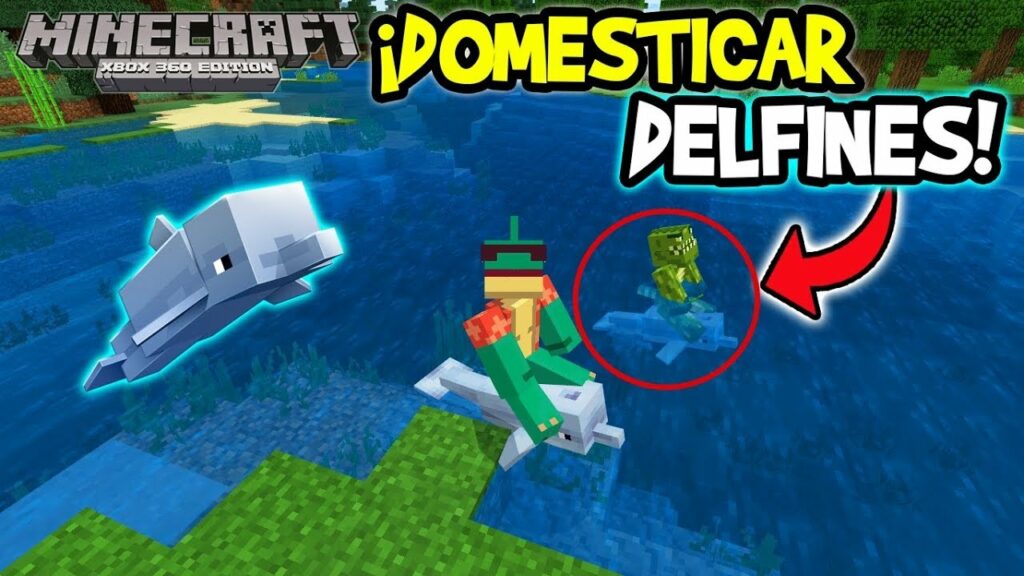 Como domesticar un delfín en Minecraft