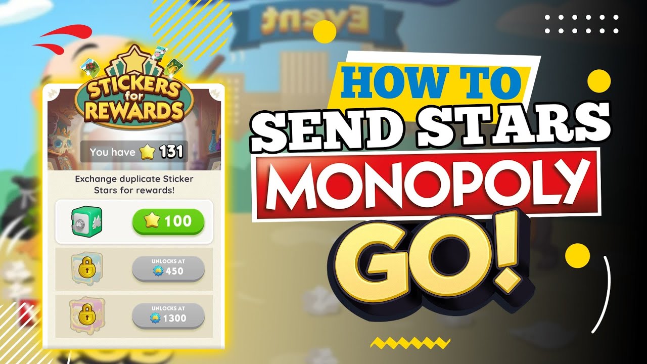 Como enviar Estrellas en Monopoly Go