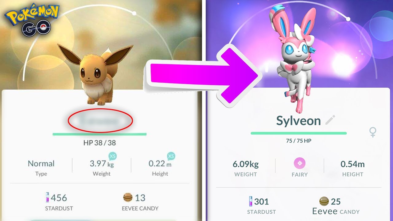 Como evolucionar a eevee en sylveon en Pokémon GO