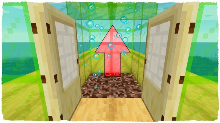 Como hacer un elevador de agua en Minecraft