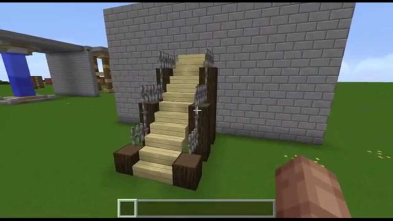 Como hacer una escalera en Minecraft