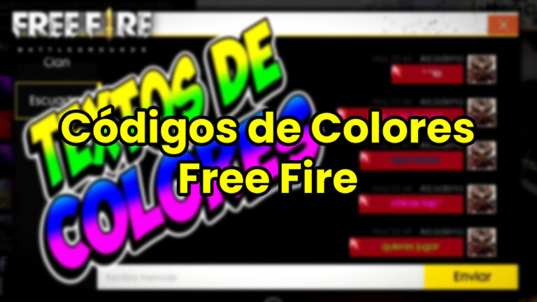 Códigos de Colores Free Fire