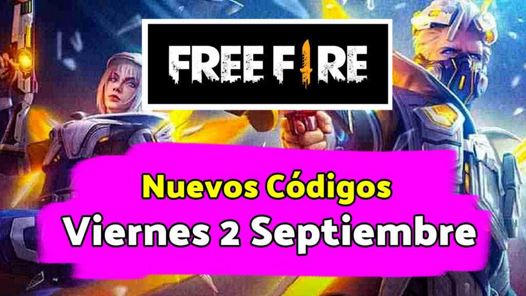 Códigos de Free Fire 2 de Septiembre 2022