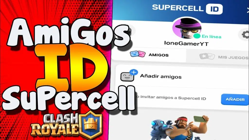 como añadir amigos en clash royale con id