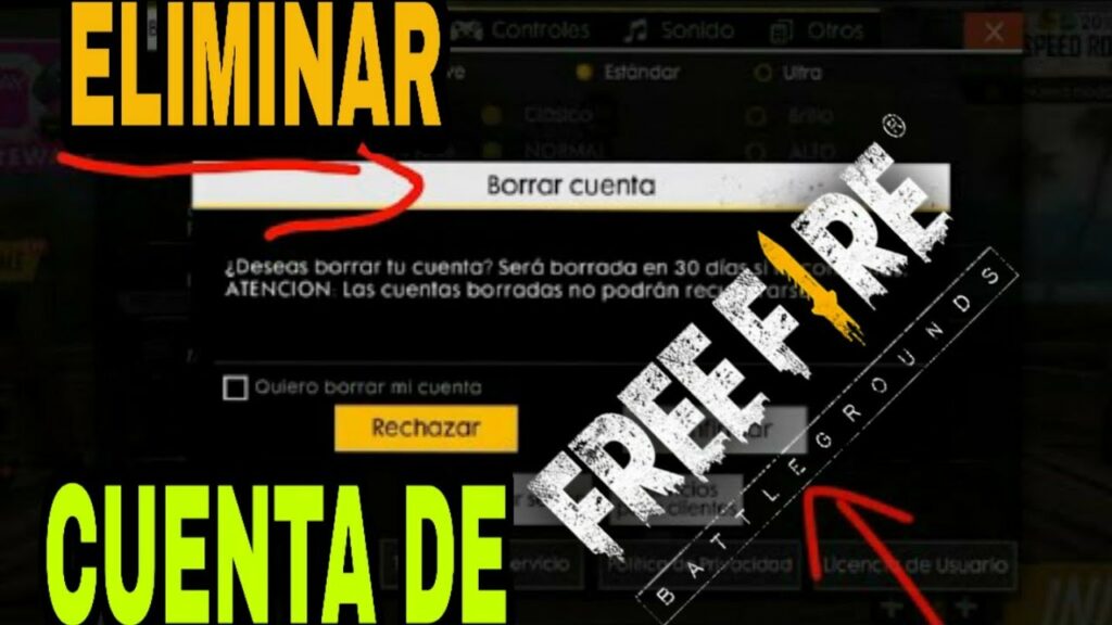 como borrar una cuenta de invitado en free fire baneada