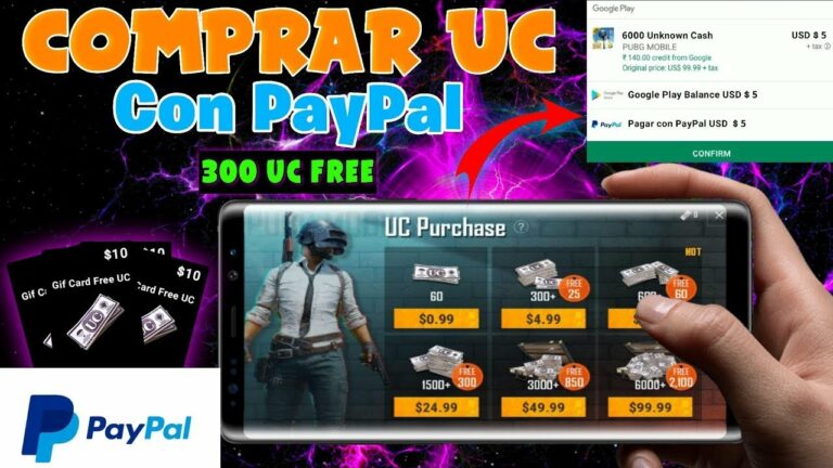 Cómo Comprar UC en PubG Mobile con Paypal