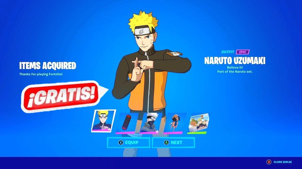 Cómo Conseguir a Naruto en Fortnite Gratis