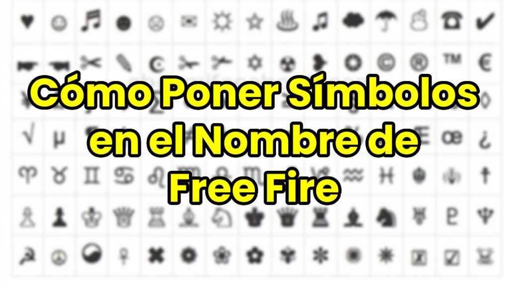 Cómo Poner Símbolos en el Nombre de Free Fire
simbolos brasileños para free fire