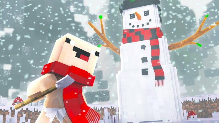 Cómo Recoger Nieve en Minecraft
