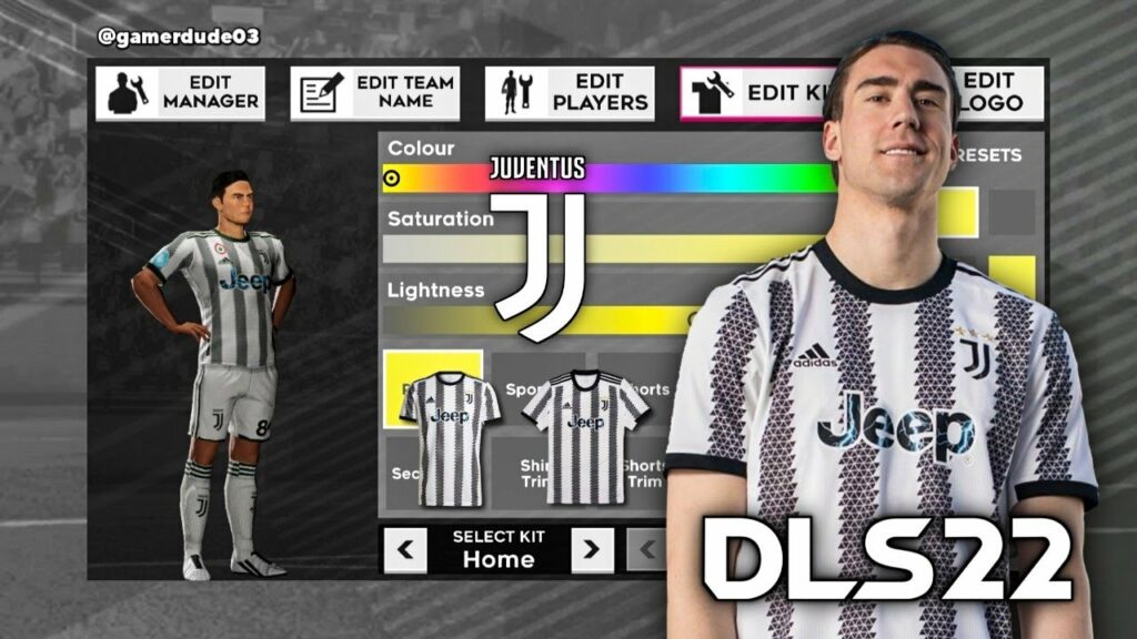 Cómo poner el escudo de la Juventus en Dream League Soccer