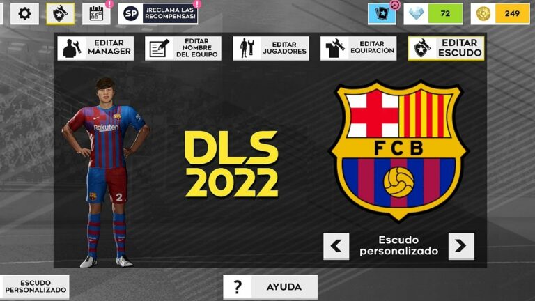 Cómo poner el uniforme del Barcelona en Dream League Soccer