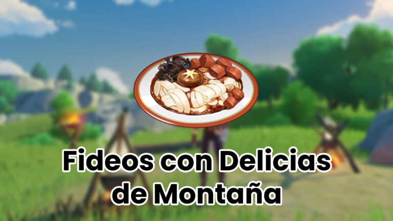 Fideos con Delicias de Montaña Genshin Impact