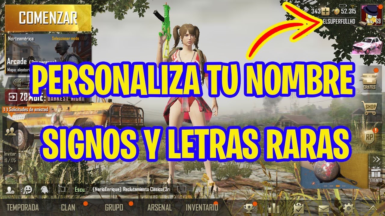 Generador de Nombres para PubG Mobile