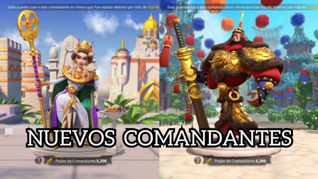 Guía de Comandantes Rise of Kingdoms