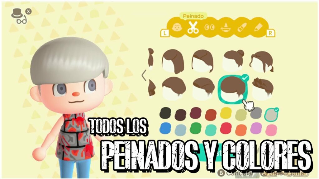 Guía de Peinados Animal Crossing New Leaf