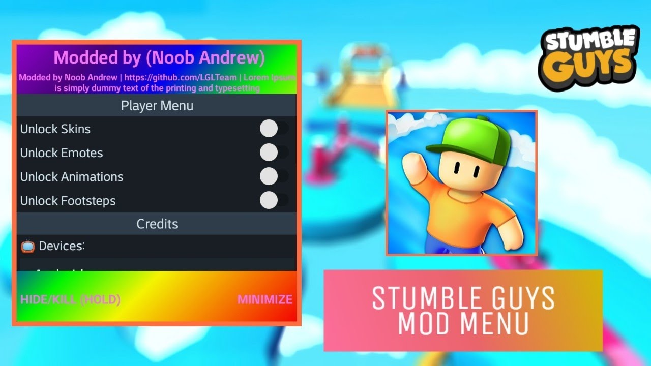 Stumble Guys MOD APK Android הורדה בחינם