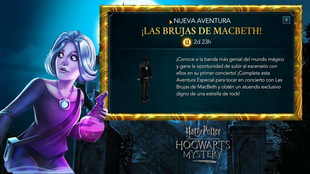 Las brujas de macbeth Harry Potter Hogwarts Mystery