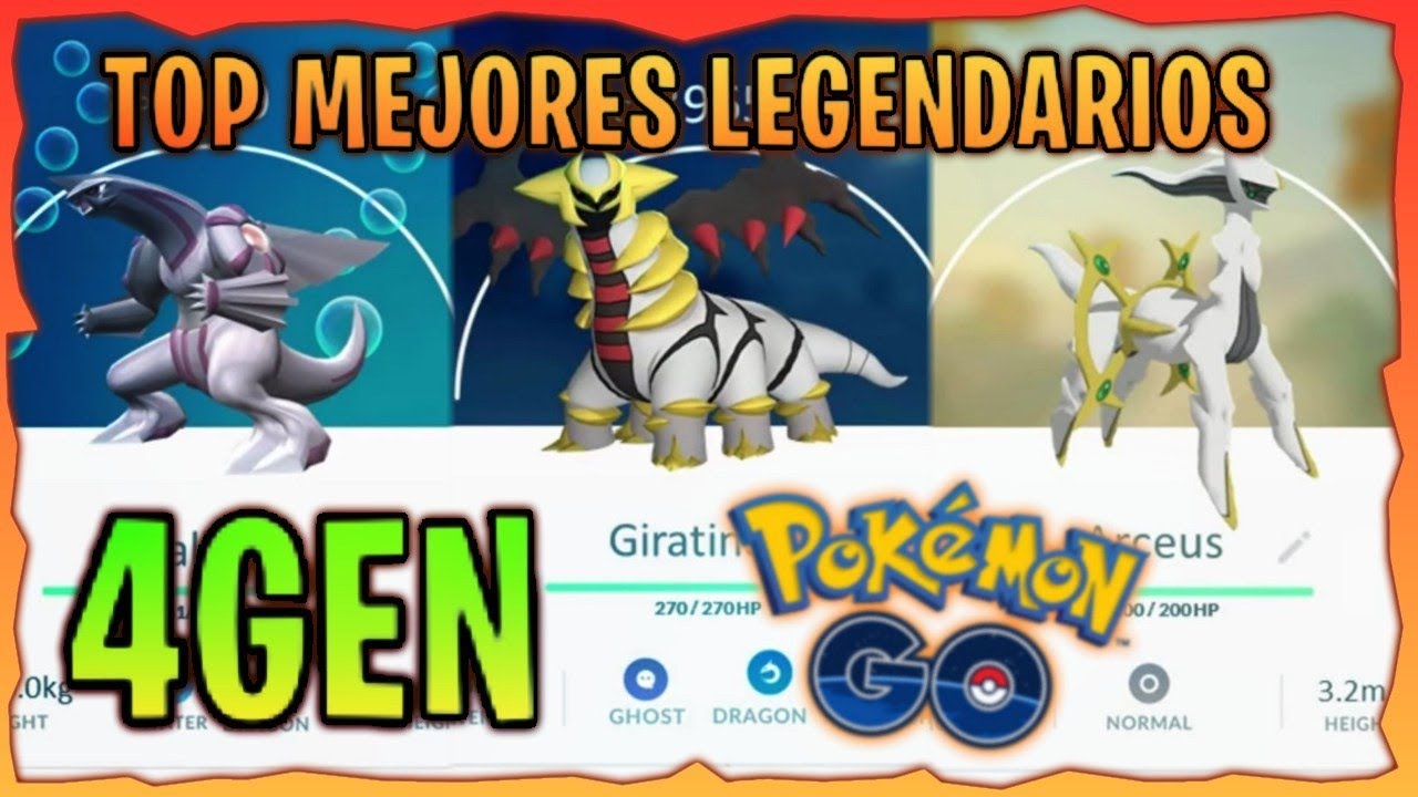 Mejores Legendarios Pokémon Go