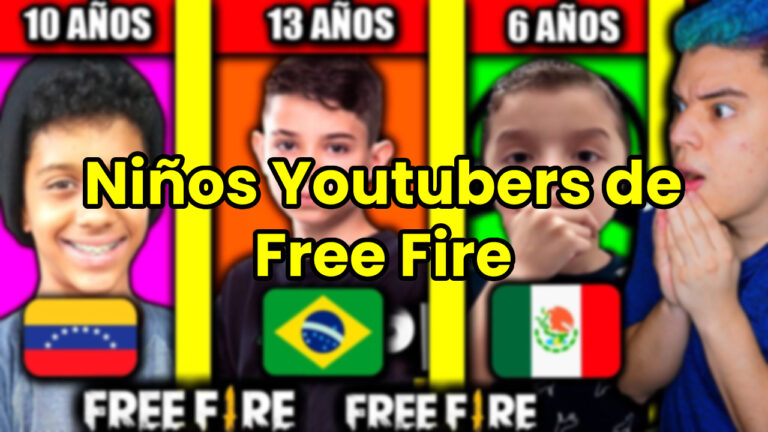 Niños Youtubers de Free Fire