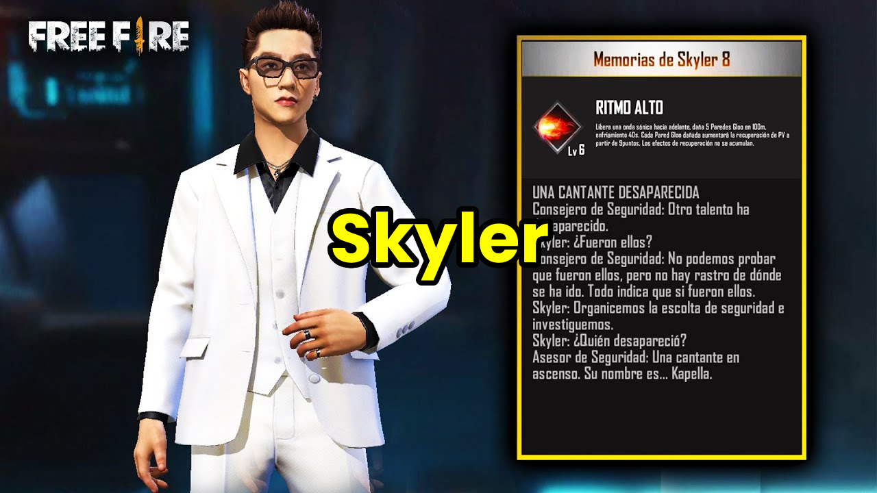 Personaje Skyler de Free Fire Habilidades y como conseguir