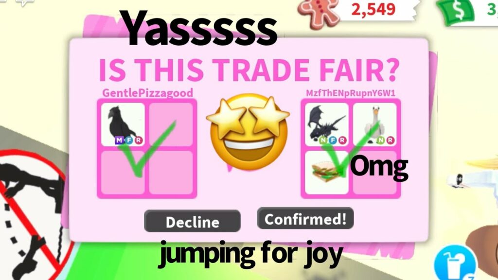 Que es Fair Trade en Adopt Me