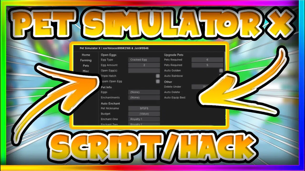 script roblox pet simulator x mobile