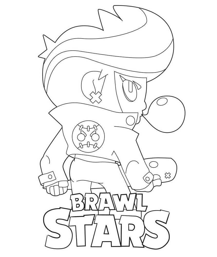 dibujos para colorear de brawl stars bibi