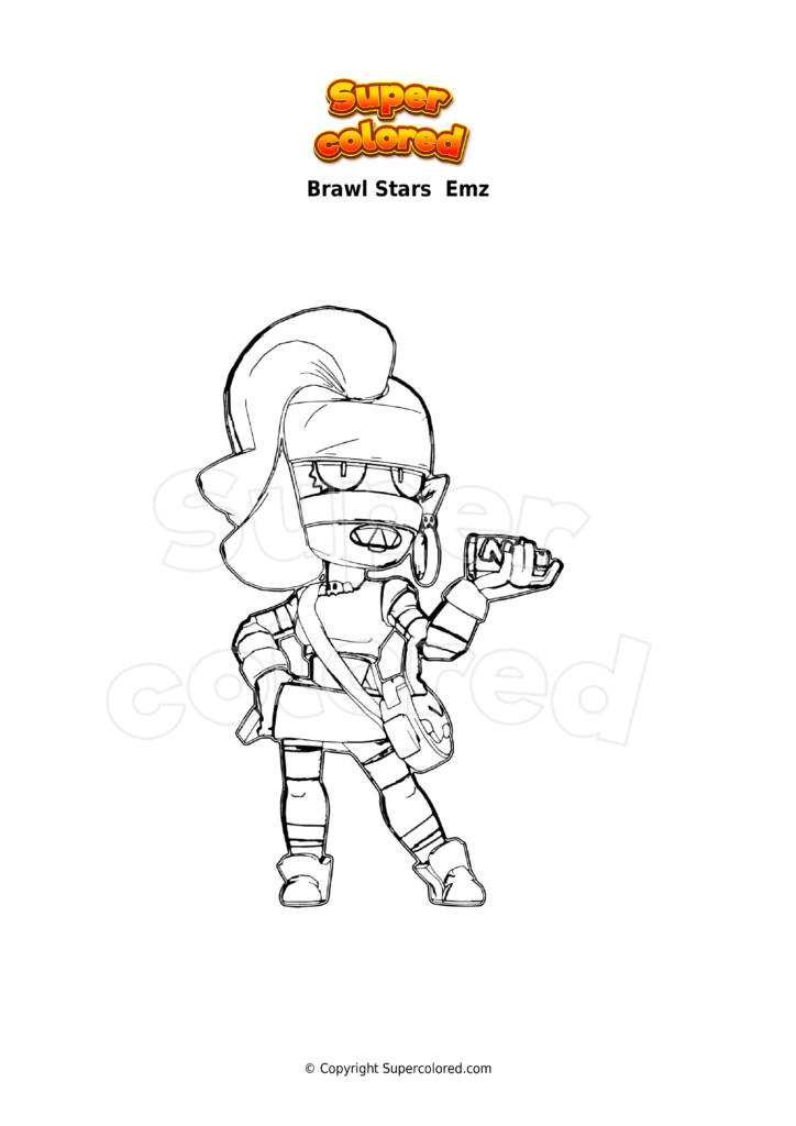 dibujos para colorear de brawl stars emz